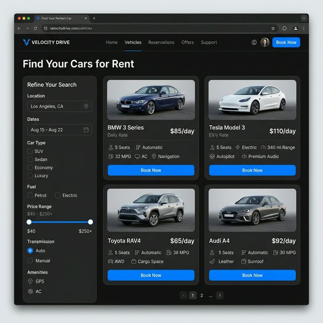 Rent A Car - Java REST API vehicle rental system